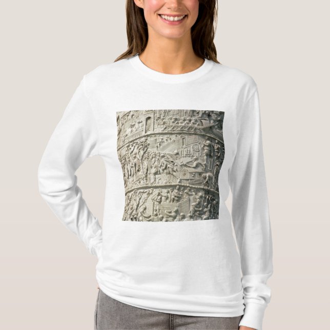 Camiseta Detalhe da coluna de Trajan (Frente)