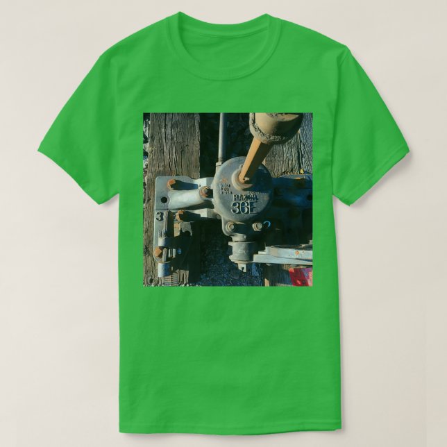 Camiseta Detalhe da faixa do trem (Frente do Design)