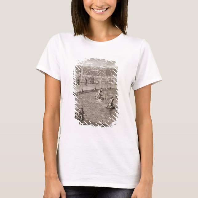 Camiseta Detalhe da Fonte de Diana e Apolo em Versaill (Frente)