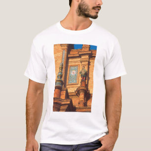 Camiseta Detalhe de estátua de cerâmica na Plaza de Espana 
