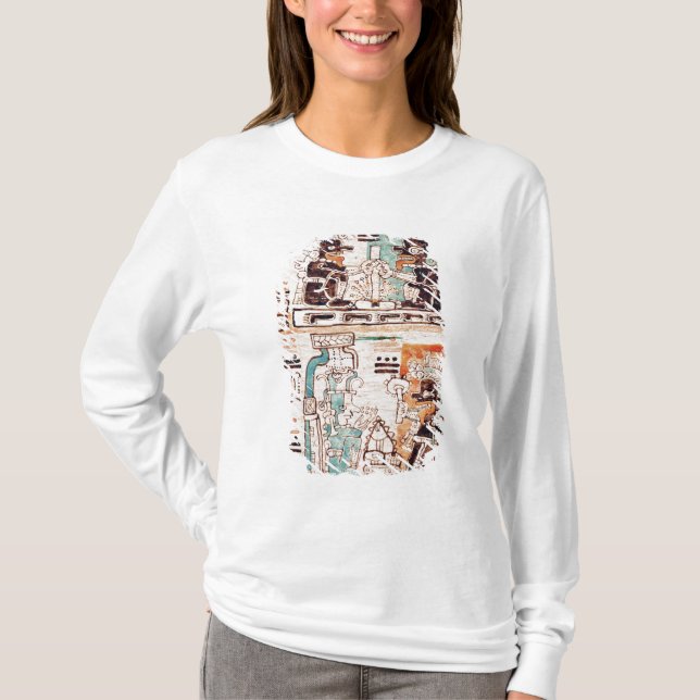 Camiseta Detalhe de um códice maia (Frente)