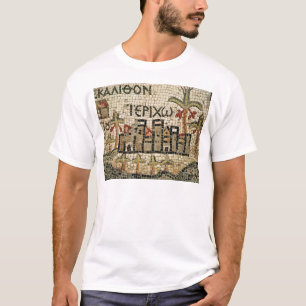 Camiseta Detalhe de um mapa de Jericho
