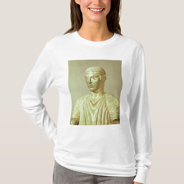 Camiseta Detalhe do Charioteer de Delphi, c.470 BC (Frente)