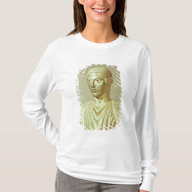 Camiseta Detalhe do Charioteer de Delphi, c.470 BC (Frente)