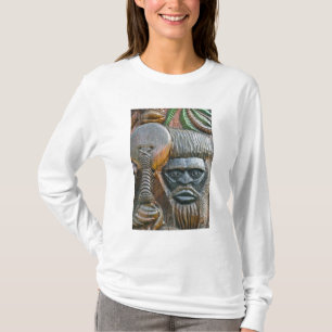 Camiseta Detalhe do poste totêmico Kanak, Noumea, Nova