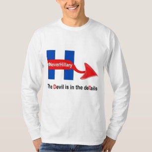 Camiseta Detalhes do Diabo da Hillary Nunca