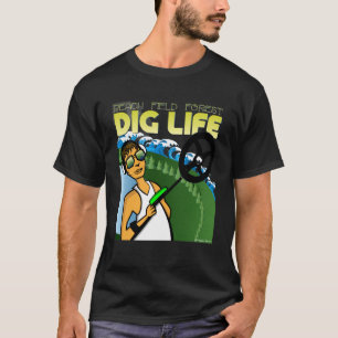 Camiseta Detecção de Metal em Floresta de Praia, Vida dos P