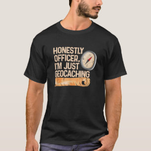 Camiseta Detecção de Metal para Geocacher Detectorista