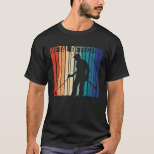 Camiseta Detecção de Metal Retro Legal Hobby Detector de Me