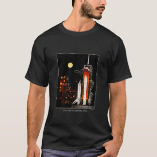 Camiseta Detecção de Shuttle Espacial e Lua Completa em 200