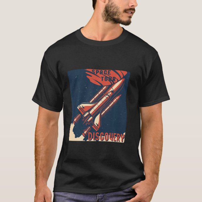 Camiseta Detecção de Tour de Espaço (Frente)