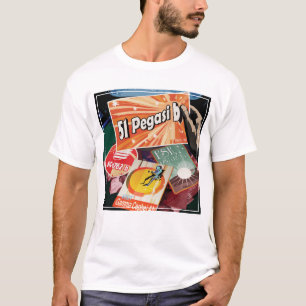 Camiseta Detecção do Poster de Exoplaneta do Espaço Retroat