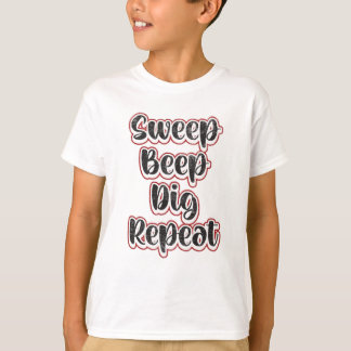 Camiseta Detectador de metal detectando repetir a ideia de 