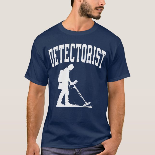 Camiseta Detectador de metal detectando tesouro caçando (Frente)