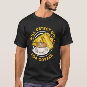 Camiseta Detectará Dourado Para O Aurum Prospecto De Café D