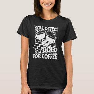 Camiseta Detectará Dourado Para O Café Aurum Miner Gol