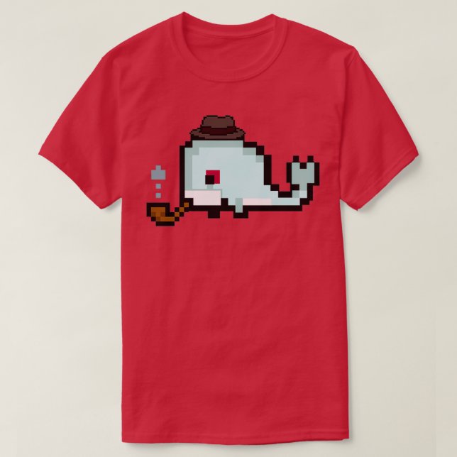 Camiseta Detective Pixel Whale (Frente do Design)