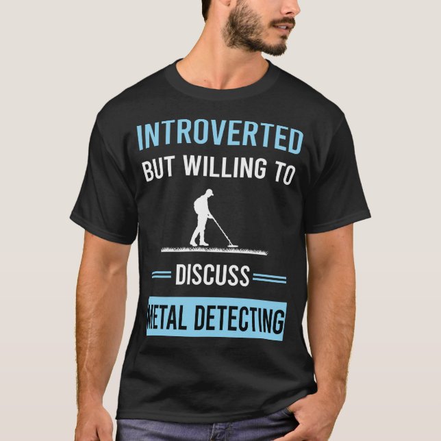 Camiseta Detector de detecção de metais introduzido (Frente)