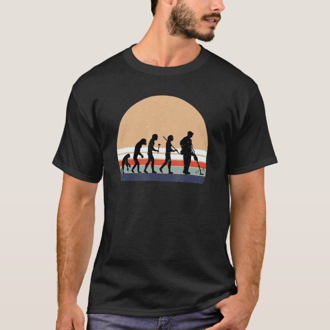 Camiseta Detector de Detecção de Vintagens Evolution (Frente)