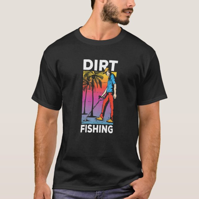 Camiseta Detector de Hobby que Detecta Metais de Pesca de S (Frente)