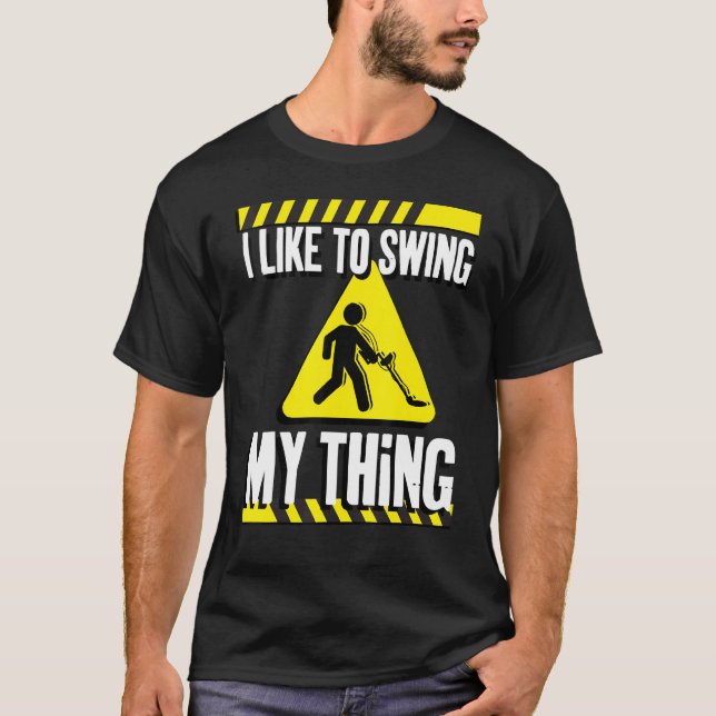 Camiseta Detector de metal engraçado (Frente)