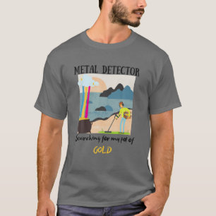 Camiseta Detector De Metal Procurando Meu Pote De Metal Dou