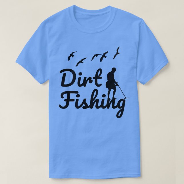 Camiseta Detector de metal que detecta metais 2 (Frente do Design)