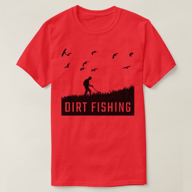 Camiseta Detector de metal que detecta metais 4 (Frente do Design)