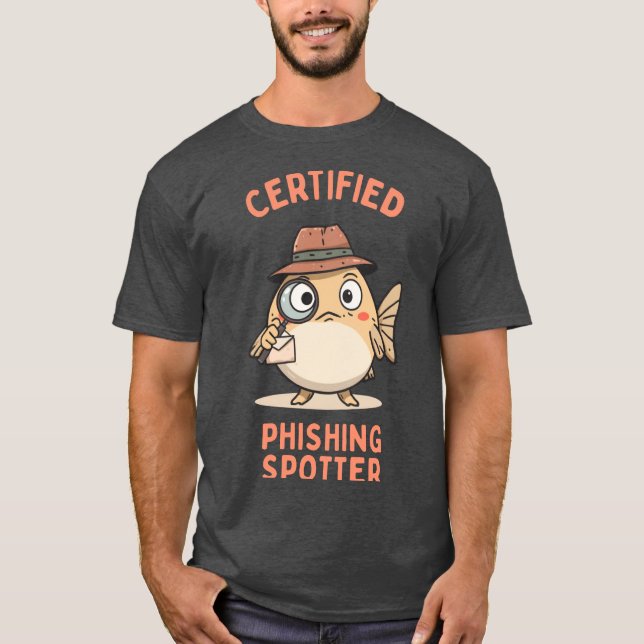 Camiseta Detector de Phishing Certificado (Frente)