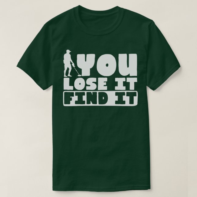 Camiseta Detector Detector de Detector de Metais Detector (Frente do Design)