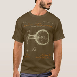 Camiseta Detector do Bose para o Disturbo Elétrico.Marrom