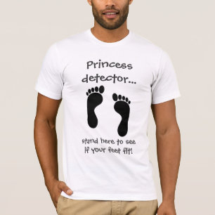 Camiseta Detector princesa - slogan engraçado