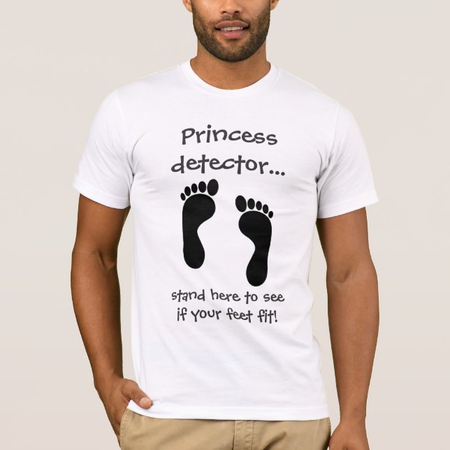Camiseta Detector princesa - slogan engraçado (Frente)