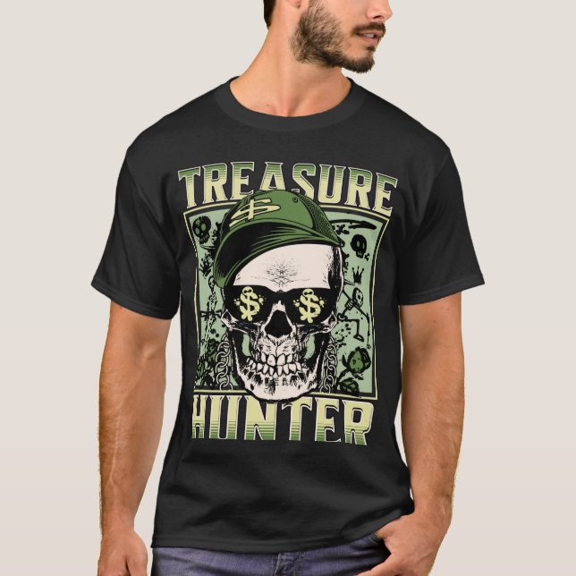 Camiseta Detectores de Grafites de detector de metais do te (Frente)