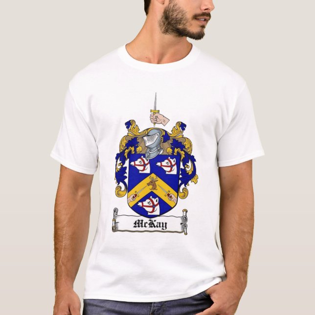 Camiseta Detenção da Família Mckay,Casaco de Armas (Frente)