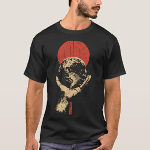 Camiseta Detentor da Terra do Sol Vermelho Arte Global Ha
