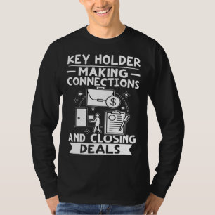 Camiseta Detentor de Chave Fazendo Conexões e Fechando Negó
