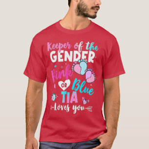 Camiseta Detentor do Gênero que Tia ama a Revelação do Gêne