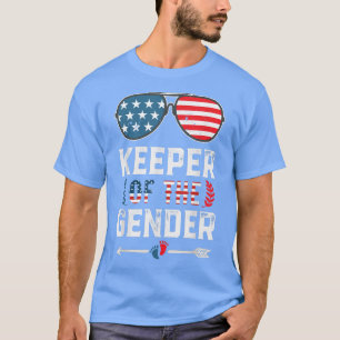 Camiseta Detentor Do Gênero Revela 4 De Julho, Bandeira Dos