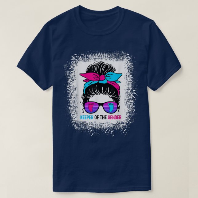 Camiseta Detentor Do Gênero Revela Mensagem Bun Baby Announ (Frente do Design)