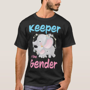 Camiseta Detentor Do Gênero, Rosa Ou Azul, Elefante Para Be