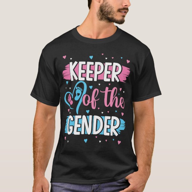 Camiseta Detentor Do Sexo Anunciante Do Bebê Do Partido Da  (Frente)
