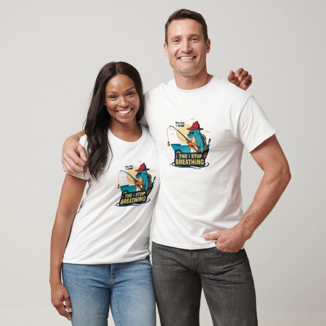 Camiseta Determinação do pescador (Unissex)