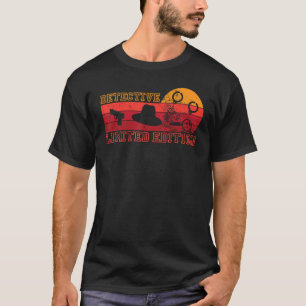 Camiseta Detetive Adição Desenho de Emprego de Espião Retro