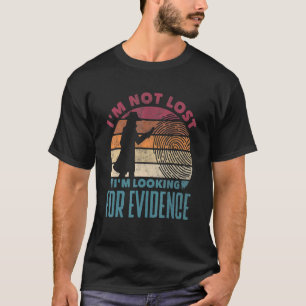Camiseta Detetive Crime Investigador Privado Não Estou Perd