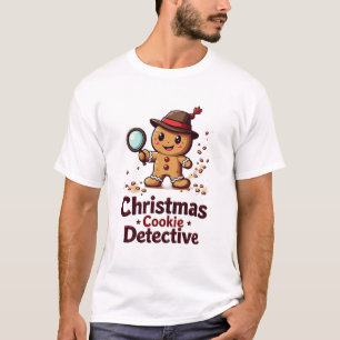 Camiseta Detetive de Biscoito de Natal T-Shirt