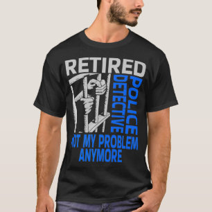 Camiseta Detetive de Retiaposentadoria Engraçado, aposentad