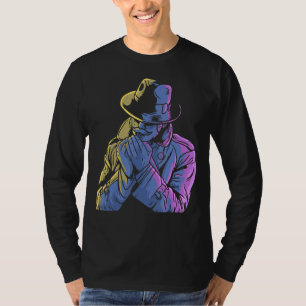 Camiseta Detetive legal com bigode Misteriosos Spy Men Wo