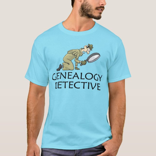 Camiseta Detetive privado da árvore genealógica (Frente)