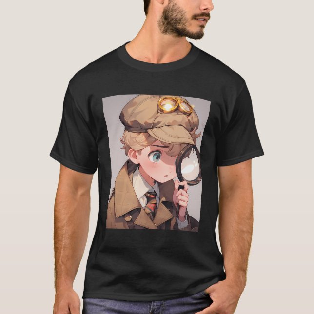 Camiseta Detetive Privado de Animação Crime Sleuth (Frente)